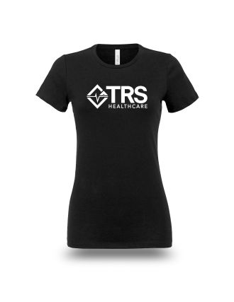 Bella + Canvas Women's Relaxed Fit - TRS logo - white imprint