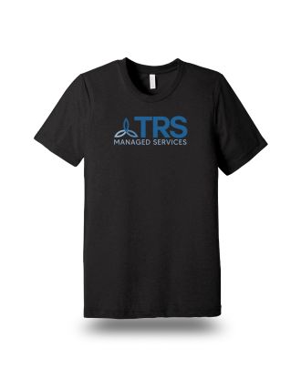 Bella + Canvas Unisex Triblend - Black w/ Managed Services logo in Full Color